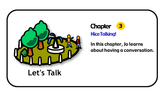 In this chapter Jo learns about having a conversation