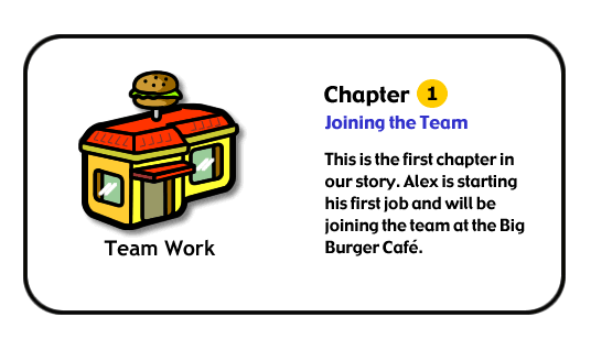 This is the first chapter in our story Alex is starting his first job and will be joining the team at the Big Burger Cafe