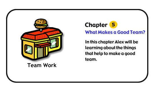 In this chapter Alex will be learning about the things that help to make a good team.